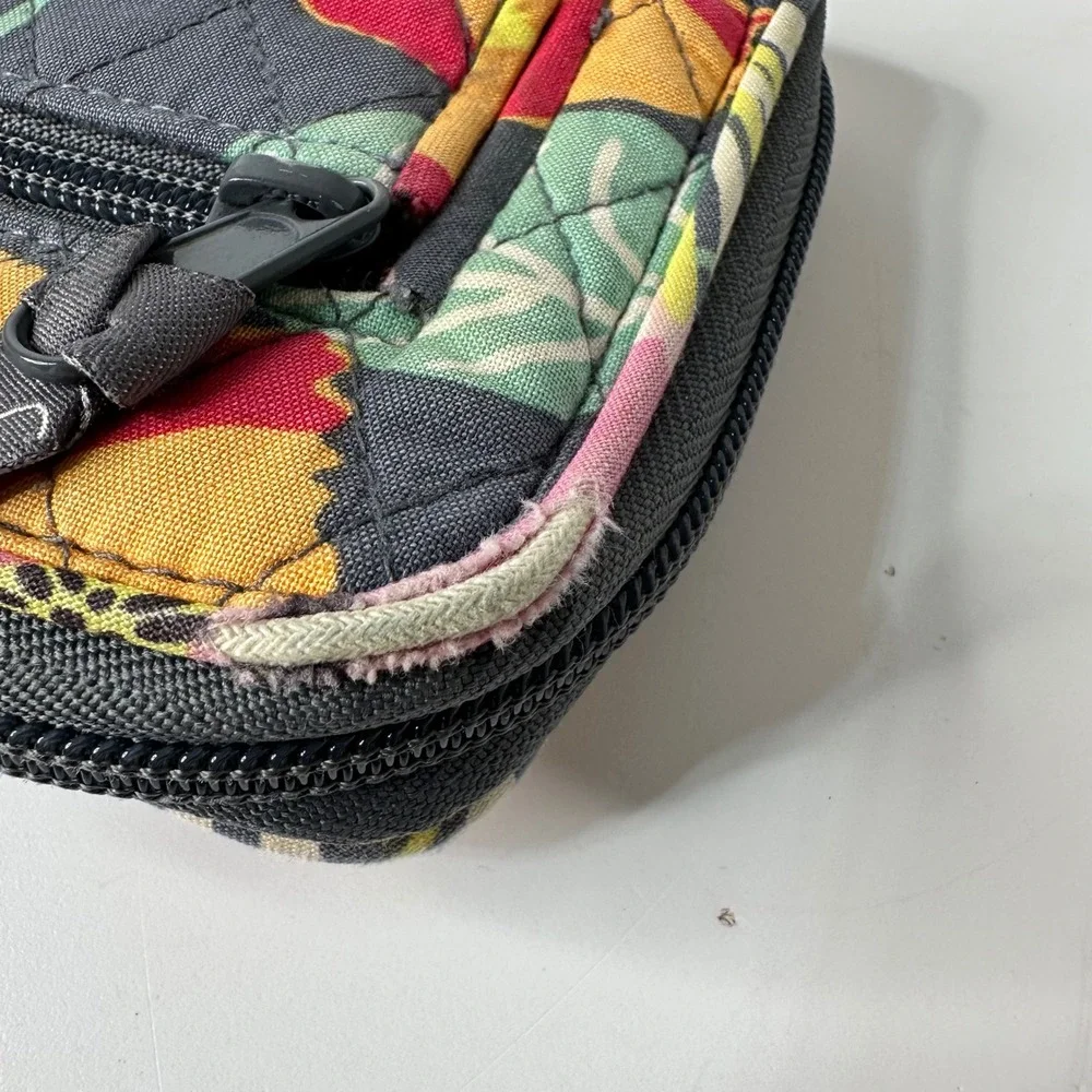 Vera Bradley Zip Around & Turnlock Wallet Quilted Cotton Floral Jazzy Bloom